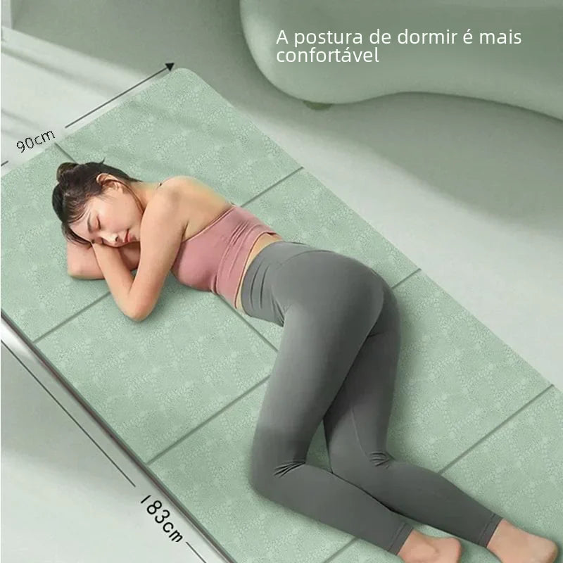 TPE Folding Yoga Mat for Napping and Relaxation